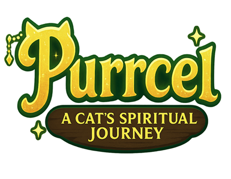Initial Purrcel logo design